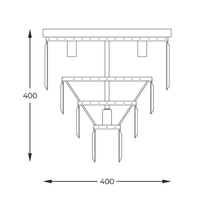 Design plafondlamp chroom, Kajol