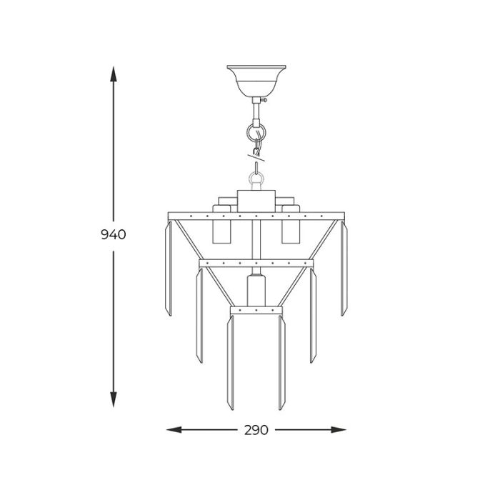 Design hanglamp chroom, Kajol