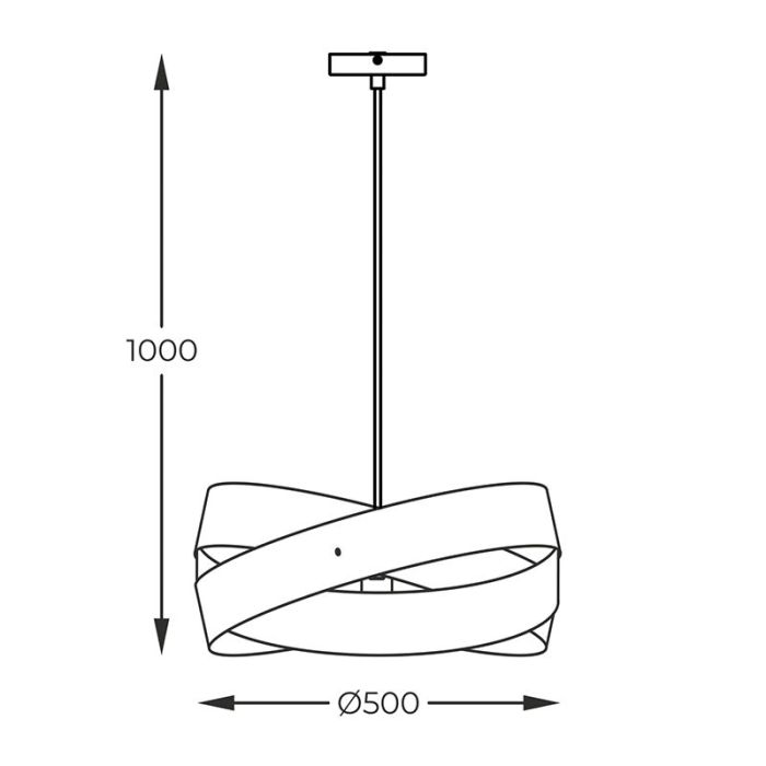 Moderne hanglamp wit, Tanno