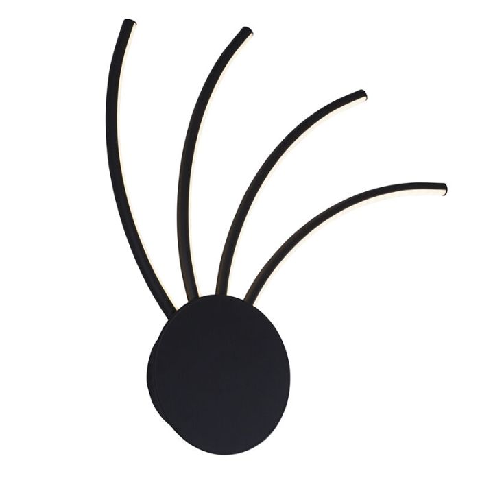 Moderne wandlamp goud, Laurina, 11W, warm tot koud wit verstelbare LED