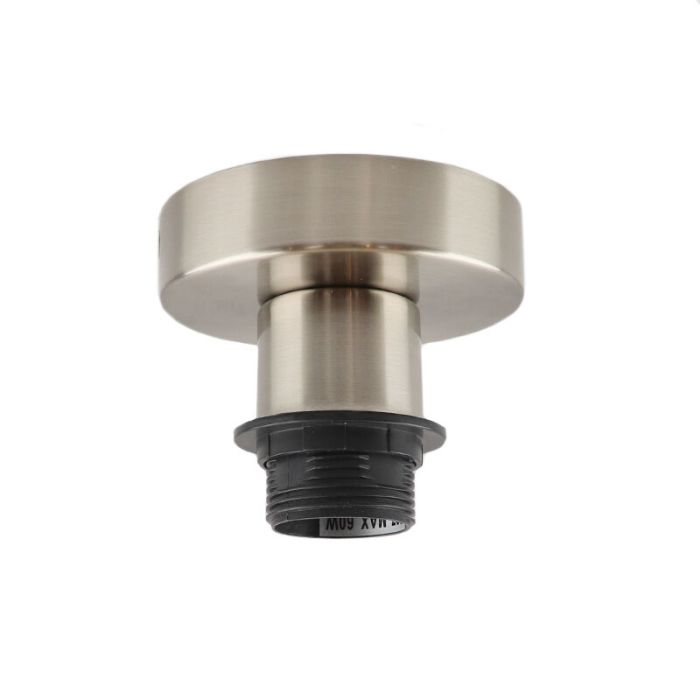 Rima plafondfitting met ring chroom, E27