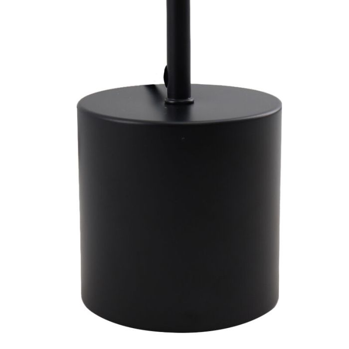Industriële vloerlamp zwart, Lieve, met schakelaar