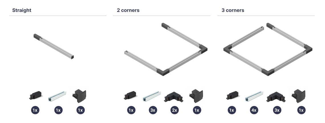 3-phase track lighting examples