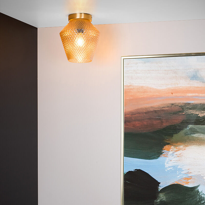 Glazen plafondverlichting